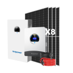 Kit Solar 25000Wh/Día completo con paneles bifaciales, inversor Gospower y batería de litio